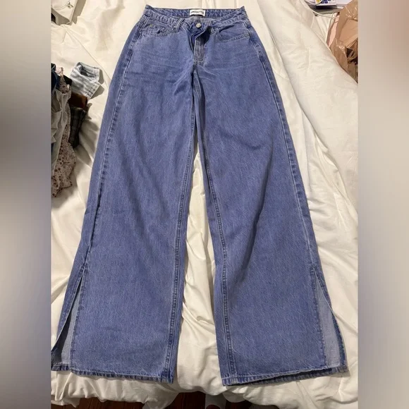 Princess Polly Blue Denim Jeans - Picture 1 of 2